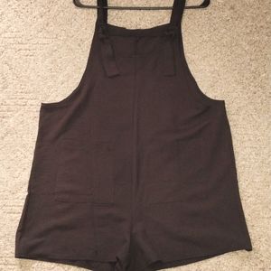 ⭐Black Shorts Jumper Two Pockets Overalls Jumper